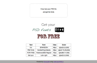 get PSD fonts - website